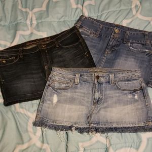 3 Denim Skirts